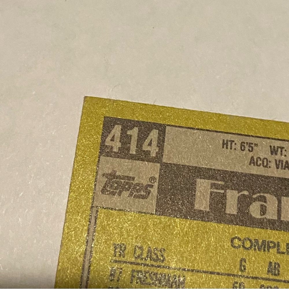 Frank Thomas 1990 RC Rookie Card Topps Vintage Collectible - Picture 5 of 8